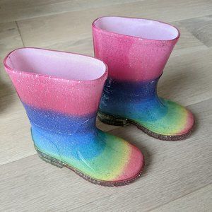 Rainbow rainboots